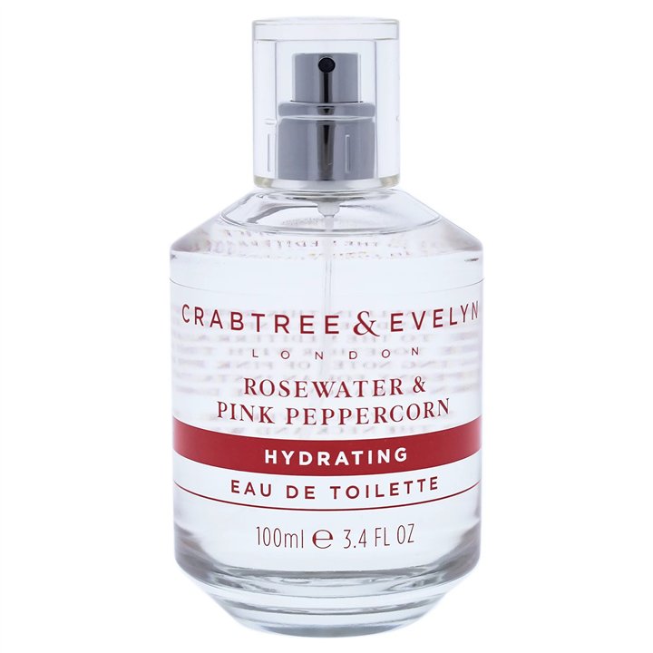 Crabtree & Evelyn, Rosewater & Pink Peppercorn, Eau De Toilette, For Women, 100 ml - Teknashop Ltd