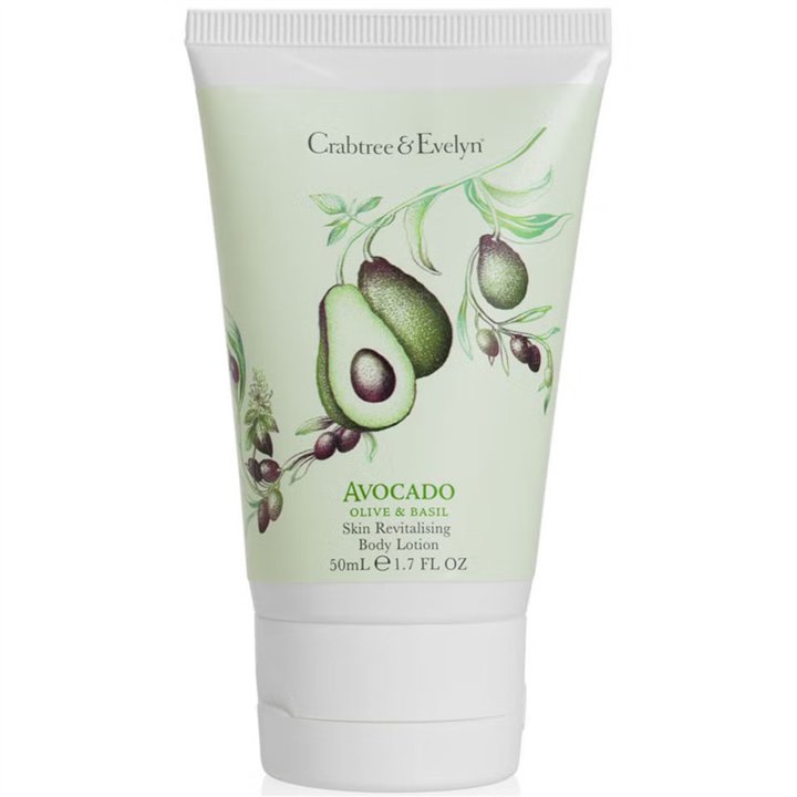 Crabtree & Evelyn, Avocado Olive & Basil, Revitalising, Body Lotion, 50 ml - Teknashop Ltd