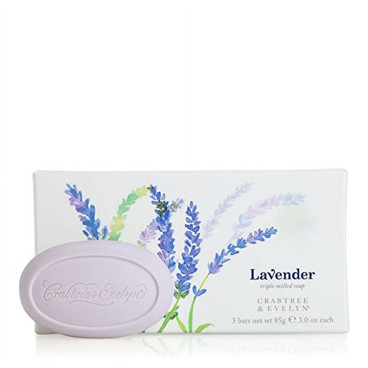 Set Trio, Crabtree & Evelyn, Lavander, Hydrating, Soap Bar, 3 pcs, 85 g - Teknashop Ltd