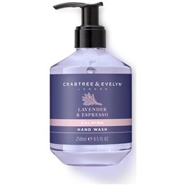 Crabtree & Evelyn, Lavender & Espresso, Calming, Liquid Soap, For Hands, 250 ml - Teknashop Ltd