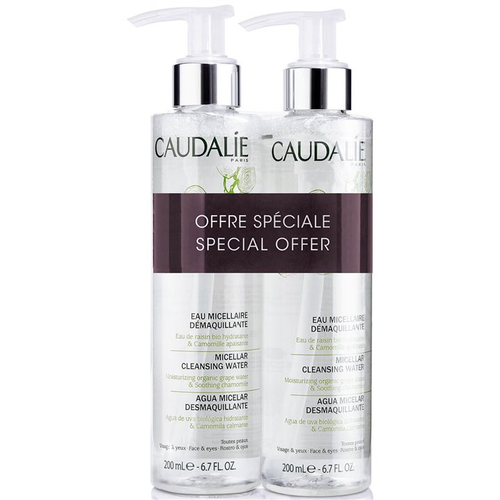Set Duo, Caudalie, Caudalie, Cleansing, Micellar Water, For All Skin Types, 2 pcs, 200 ml - Teknashop Ltd
