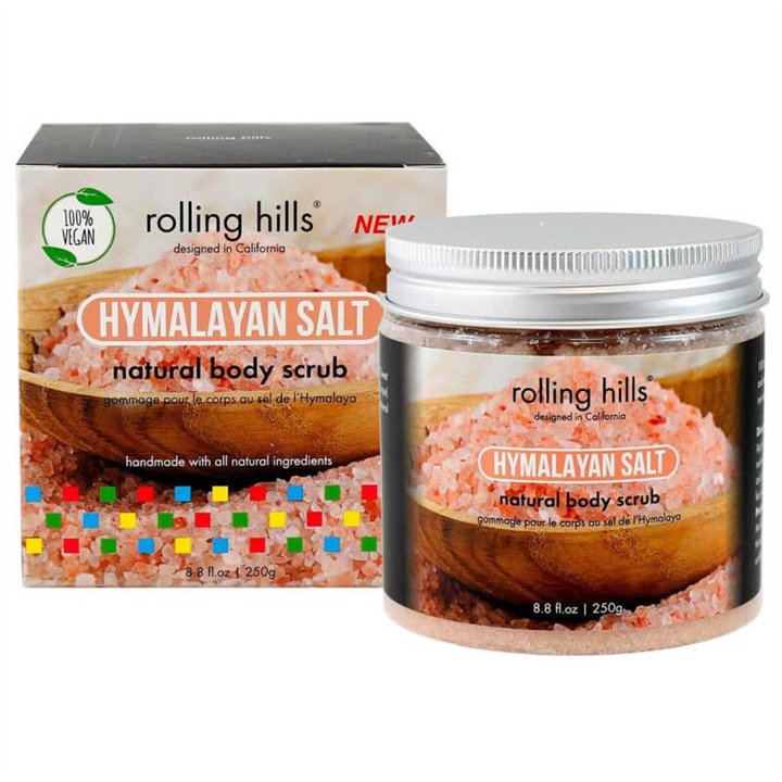 Rolling Hills, Himalayan Salt, Eliminates Impurities, Body Scrub, 250 g - Teknashop Ltd