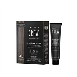 Set Trio, American Crew, Precision Blend, Semi-Permanent Hair Dye, 4-5 Natural Grey, 3 pcs, 40 ml - Teknashop Ltd