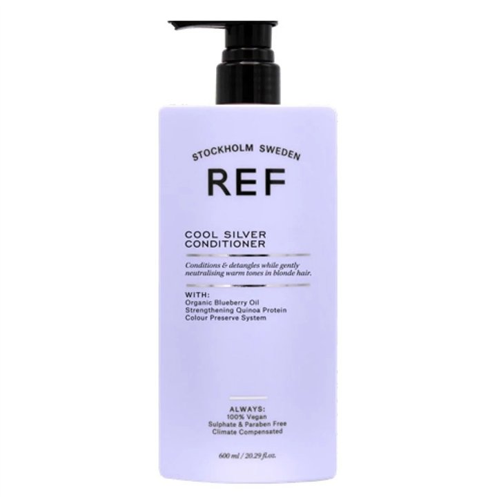 Ref Stockholm, Cool Silver, Sulfates-Free, Hair Conditioner, Neutralising Warm Tones, 600 ml - Teknashop Ltd