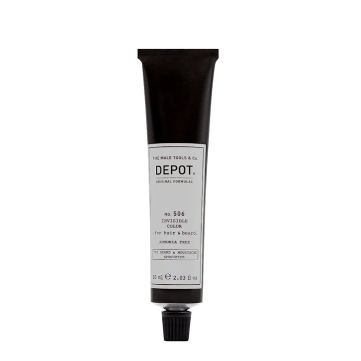 Depot, 500 Beard & Mustache Specifics No. 506 Invisible Clour, Semi-Permanent Hair Dye,  Titanium, 60 ml - Teknashop Ltd