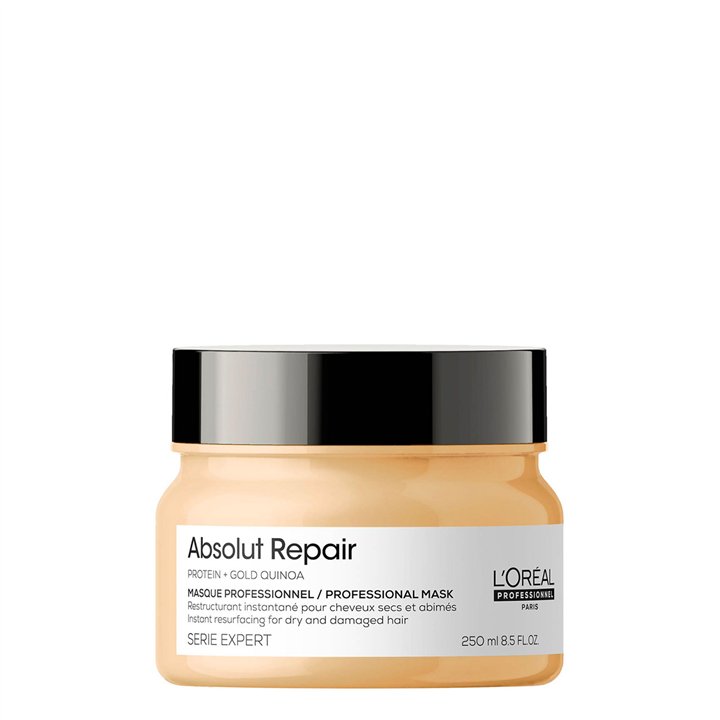 L'Oreal Professionnel, Serie Expert Absolut Repair, Protein + Gold Quinoa, Hair Treatment Cream Mask, Instant Resurfacing, 250 m