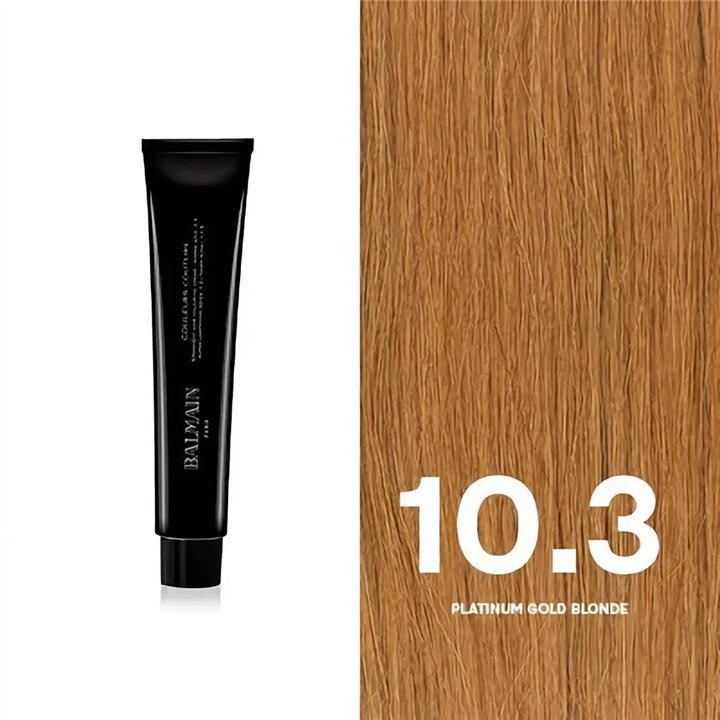 Balmain Professionnel, Couleurs Couture, Permanent Hair Dye, 10.3 Platinum Gold Blonde, 60 ml - Teknashop Ltd