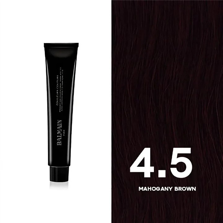 Balmain Professionnel, Couleurs Couture, Permanent Hair Dye, 4.5 Mahogany Brown, 60 ml - Teknashop Ltd