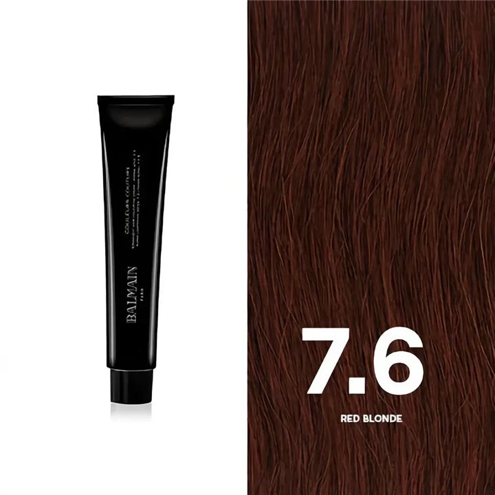 Balmain Professionnel, Couleurs Couture, Permanent Hair Dye, 7.6 Red Blonde, 60 ml - Teknashop Ltd