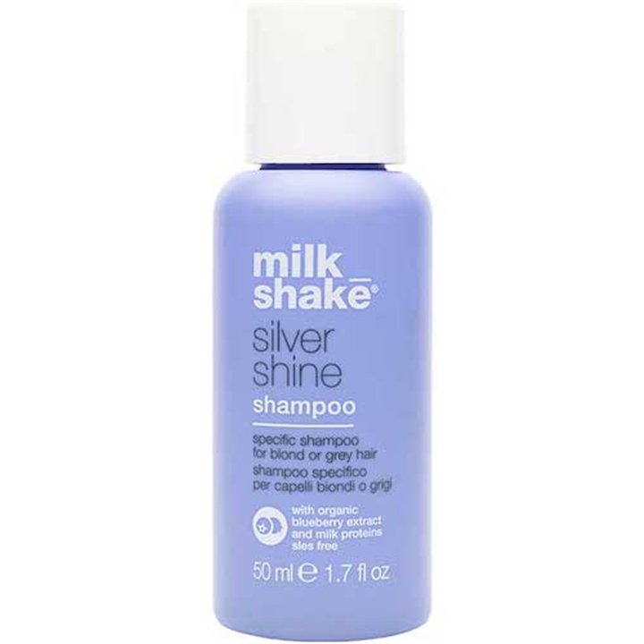 Milk Shake, Silver Shine, Hair Shampoo, For Neutralisation Of Yellow Tones, 50 ml - Teknashop Ltd
