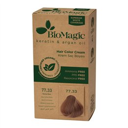 Biomagic, Biomagic, Keratin & Argan Oil, Permanent Hair Dye, 77.33 , 250 ml *Tester - Teknashop Ltd