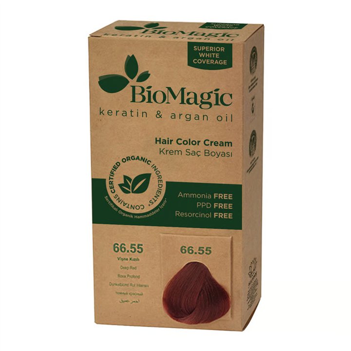 Biomagic, Biomagic, Keratin & Argan Oil, Permanent Hair Dye, 66.55 , 250 ml *Tester - Teknashop Ltd