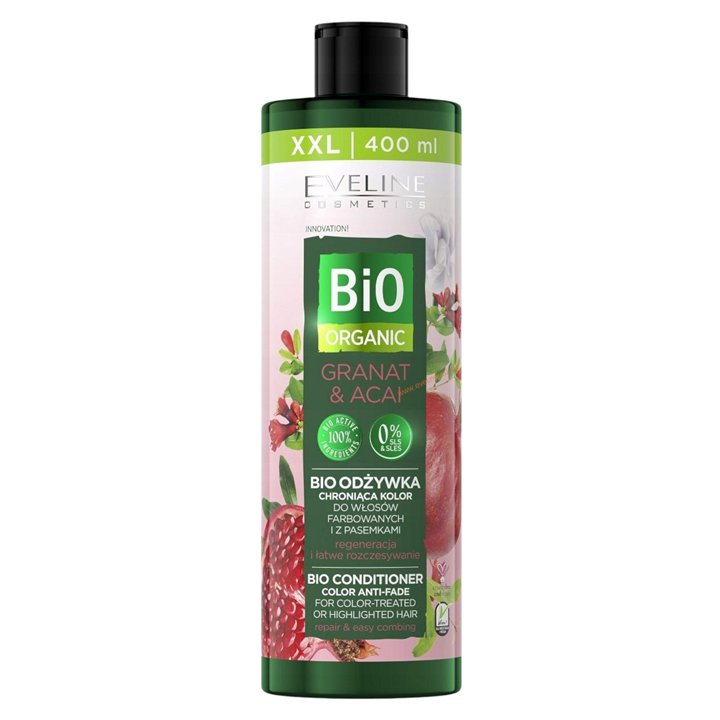 Eveline Cosmetics, Bio Organic, Hair Conditioner, Anti-Fade, 400 ml *Tester - Teknashop Ltd
