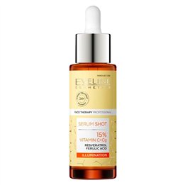 Eveline Cosmetics, Serum Shot, Vitamin C 15 %, Brightening, Serum, For Face, 30 ml *Tester - Teknashop Ltd