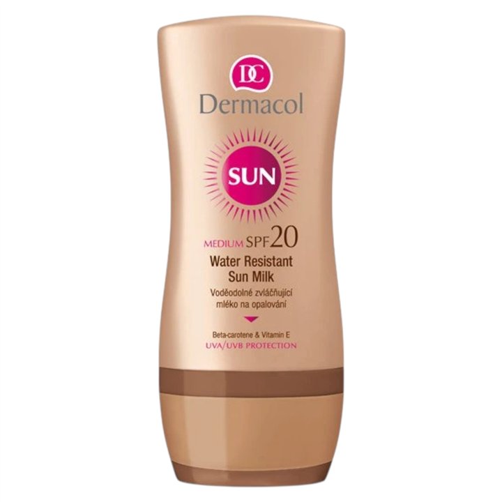 Dermacol, Sun, Water-Resistant, Sunscreen Milk, SPF20, 200 ml *Tester - Teknashop Ltd