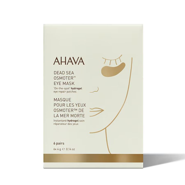 Set, Ahava, Dead Sea Osmoter, Reparative, Eye Patch, 6 pcs, 4 g - Teknashop Ltd