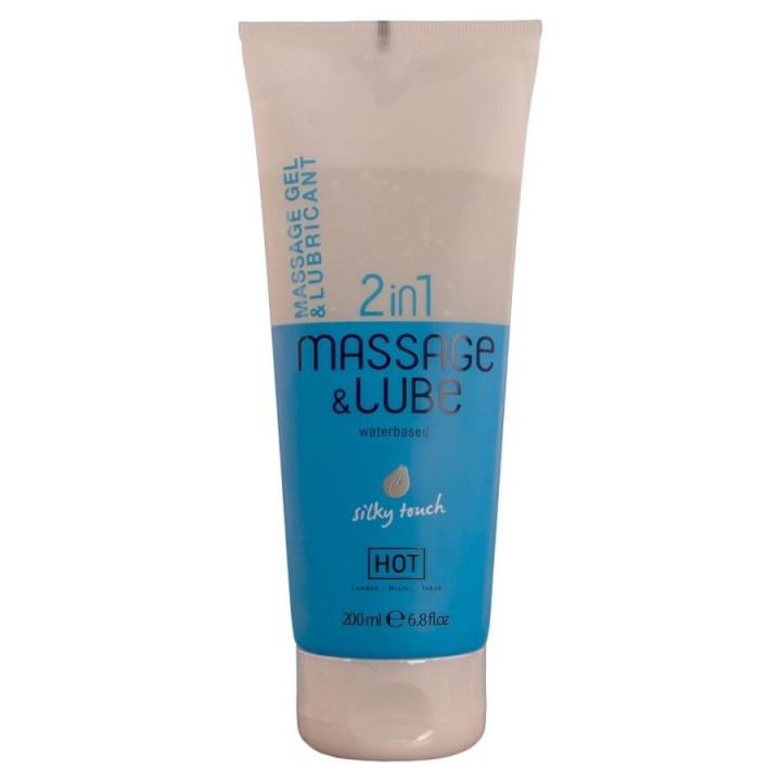 HOT - MASSAGE & GLIDE GEL 2IN1 SILKY TOUCH 200 ML - D-245280 - Teknashop Ltd
