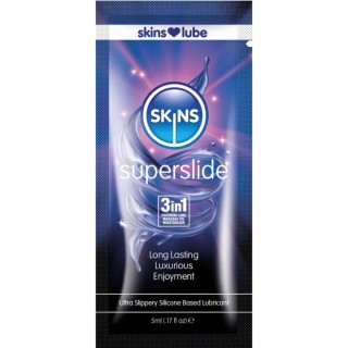 SKINS - SUPERSLIDE SILICONE-BASED LUBRICANT SINGLE-DOSE 5 ML - D-244888 - Teknashop Ltd