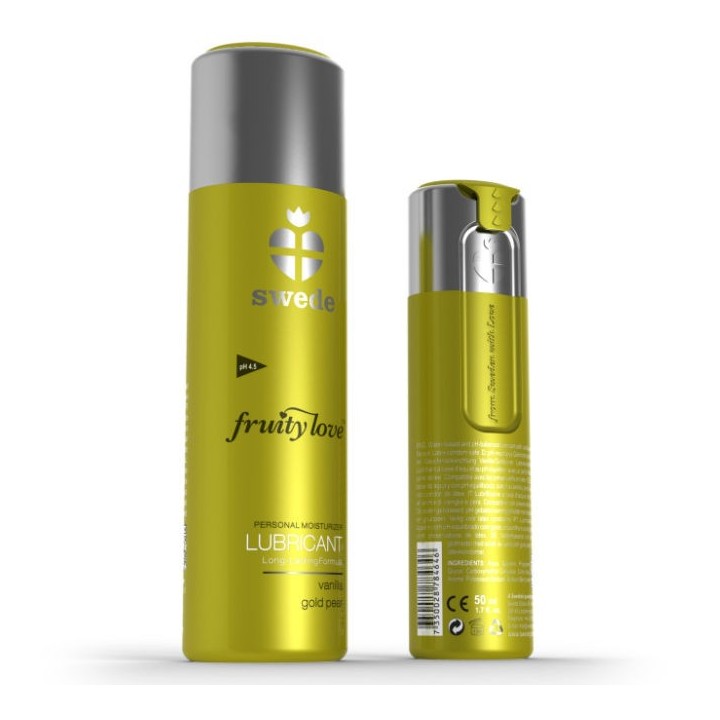 SWEDE - FRUITY LOVE LUBRICANT VANILLA GOLD PEAR 50 ML - D-210391 - Teknashop Ltd