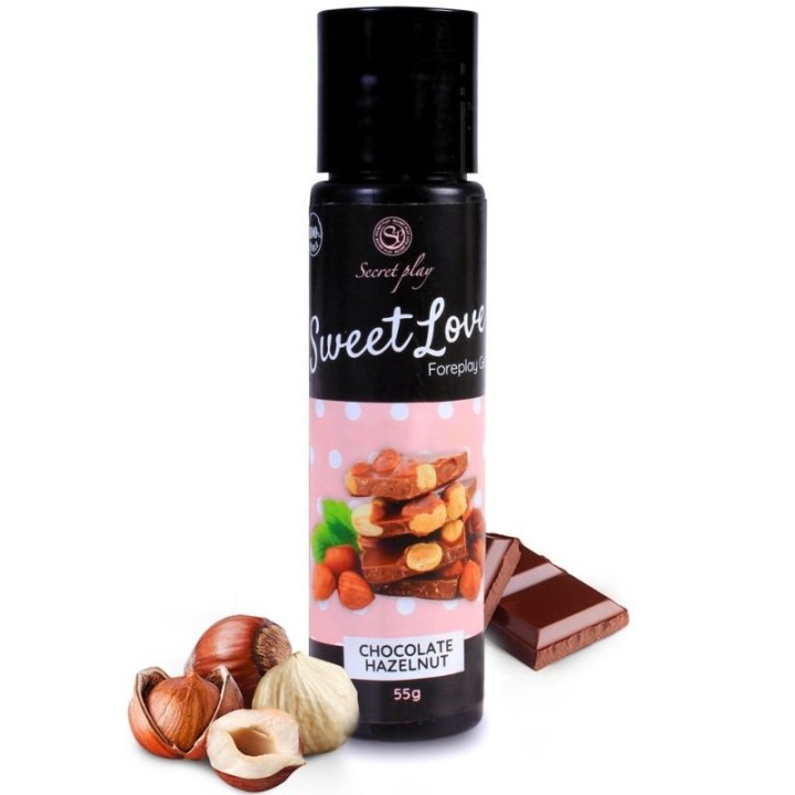 SECRETPLAY - GEL SWEET LOVE CHOCOLATE WITH HAZELNUT 60 ML - D-222240 - Teknashop Ltd
