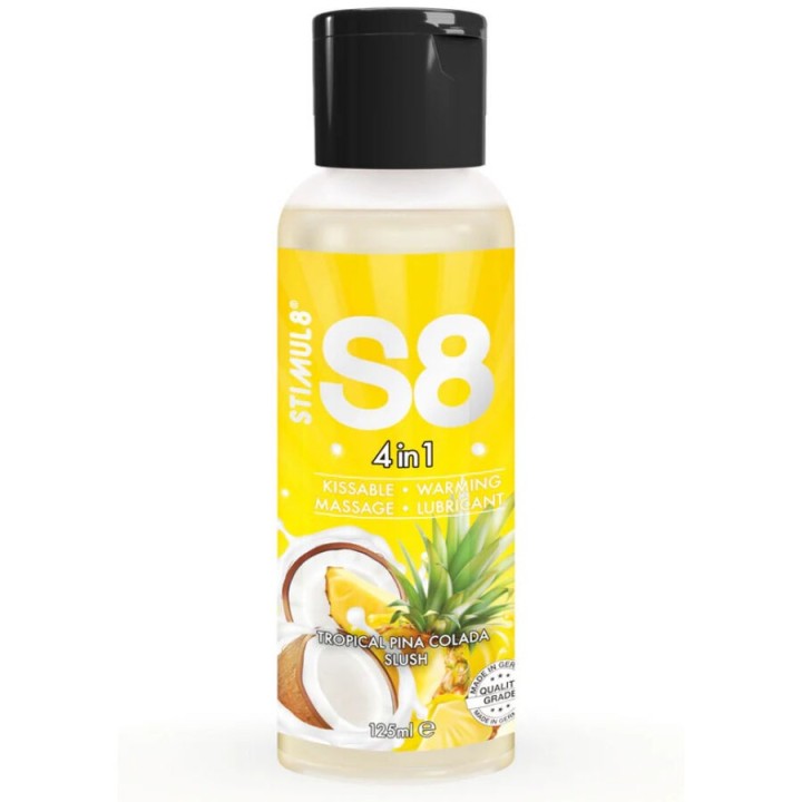 STIMUL8 - S8 4 IN 1 PINA COLADA DESSERT LUBRICANT 125 ML - D-243751 - Teknashop Ltd