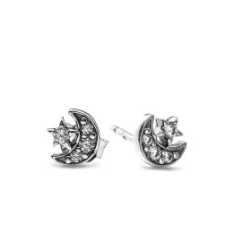 PANDORA Mod. SPARKLING MOON & STAR STUD EARRINGS - WW.292990C01 - Teknashop Ltd