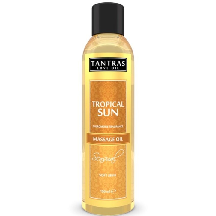 INTIMATELINE - TANTRAS LOVE OIL TROPICAL SUN MASSAGE OIL 150 ML - D-230926 - Teknashop Ltd