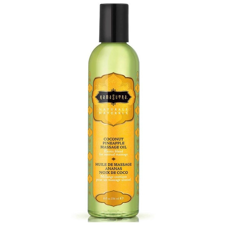 KAMASUTRA - NATURALS PIÑA COLADA MASSAGE OIL 236ML - D-210634 - Teknashop Ltd