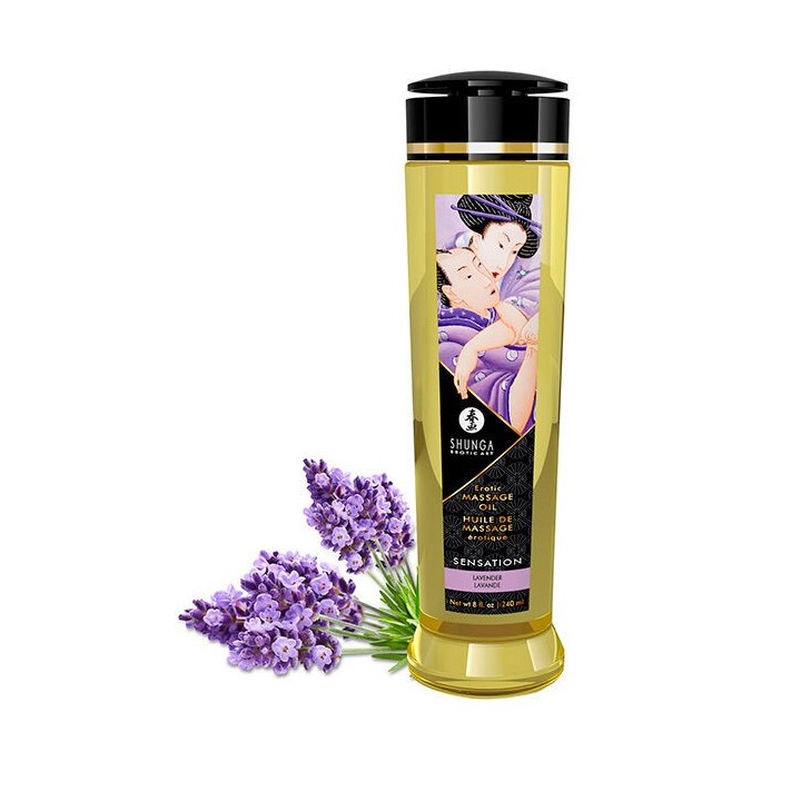 SHUNGA - SENSATION EROTIC MASSAGE OIL 240 ML - D-224023 - Teknashop Ltd