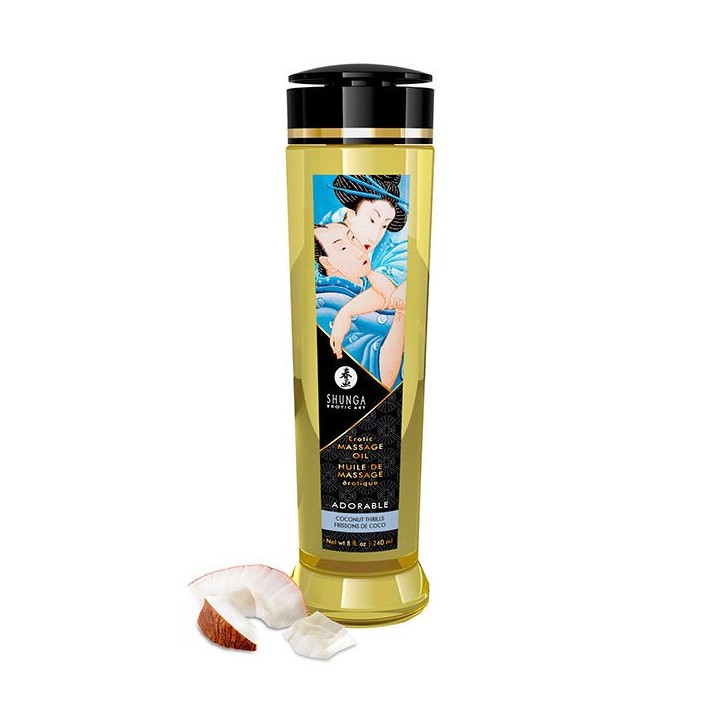 SHUNGA - ADORABLE EROTIC MASSAGE OIL 240 ML - D-224025 - Teknashop Ltd