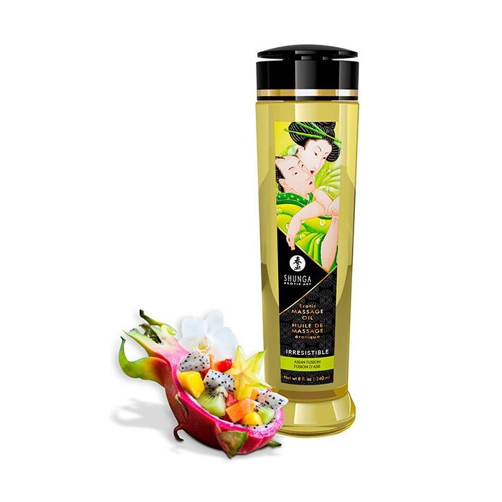 SHUNGA - IRRESISTIBLE EROTIC MASSAGE OIL 240ML - D-224026 - Teknashop Ltd