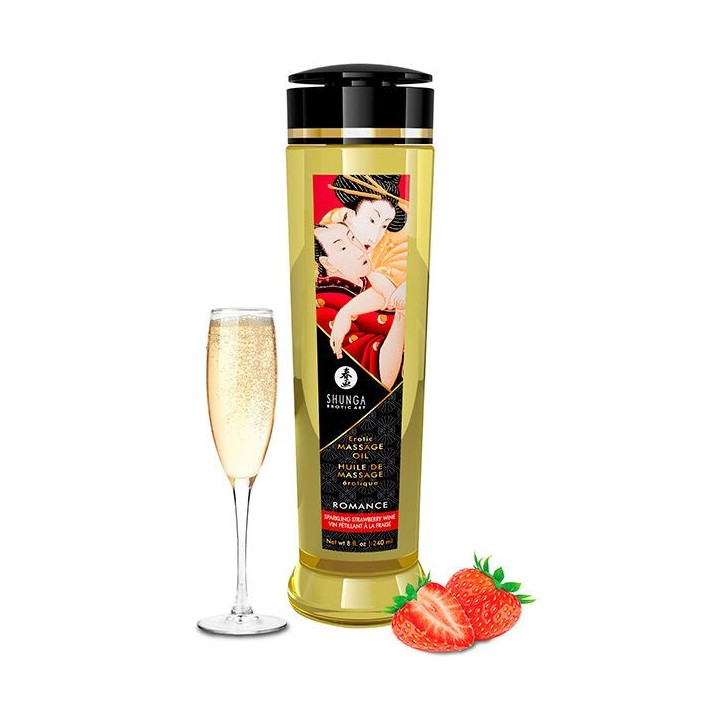 SHUNGA - EROTIC ROMANCE MASSAGE OIL 240 ML - D-224030 - Teknashop Ltd