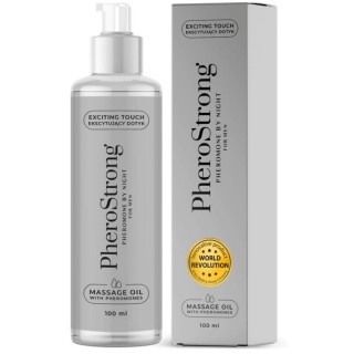 PHEROSTRONG - MASSAGE OIL BY NIGHT FOR MEN 100 ML - D-240077 - Teknashop Ltd