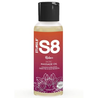 STIMUL8 - S8 RELAX GREEN TEA MASSAGE OIL 125 ML - D-243733 - Teknashop Ltd