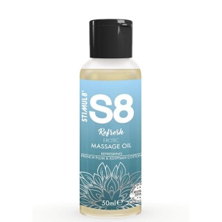 STIMUL8 - S8 REFRESH EROTIC COTTON MASSAGE OIL 50 ML - D-243745 - Teknashop Ltd