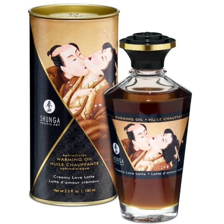 SHUNGA - COFFEE FLAVOR HEAT EFFECT MASSAGE OIL 100 ML - D-213467 - Teknashop Ltd