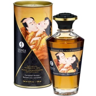 SHUNGA - MASSAGE OIL WITH HEAT EFFECT CARAMEL FLAVOR 100 ML - D-213468 - Teknashop Ltd