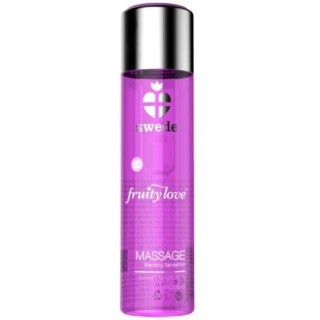 SWEDE - FRUITY LOVE WARMING EFFECT MASSAGE OIL PINK RASPBERRY AND RHUBARB 60 ML - D-227014 - Teknashop Ltd