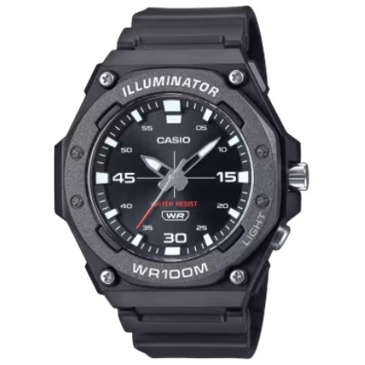 CASIO SPORT Mod. DIVER - ILLUMINATOR WR 100MT - BLACK - WW.MW-620H-1AVDF - Teknashop Ltd