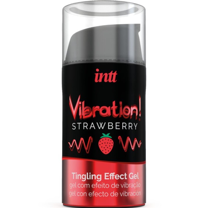INTT - POWERFUL INTIMATE STIMULANT LIQUID VIBRATING GEL STRAWBERRY 15 ML - D-234900 - Teknashop Ltd