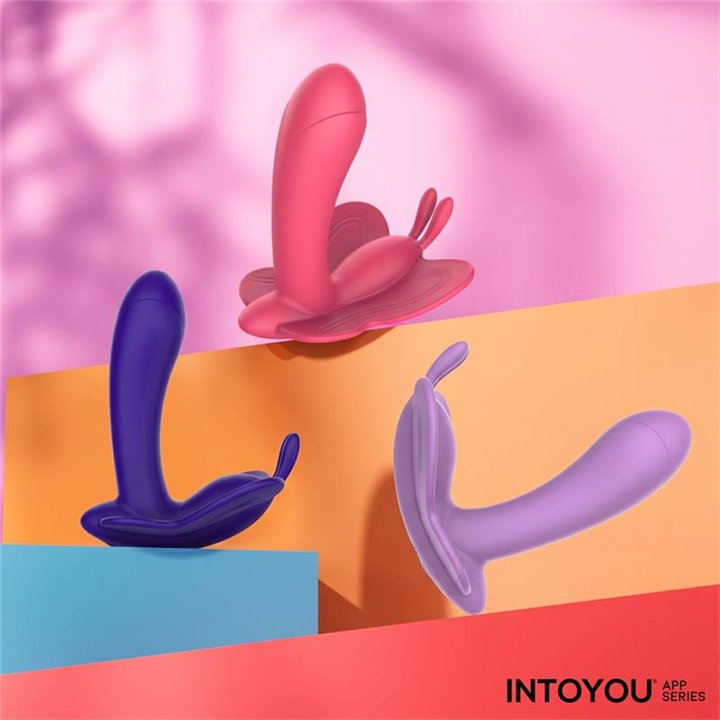 Wingy Butterfly Vibrator with App Peach Red - IN-318 - Teknashop Ltd