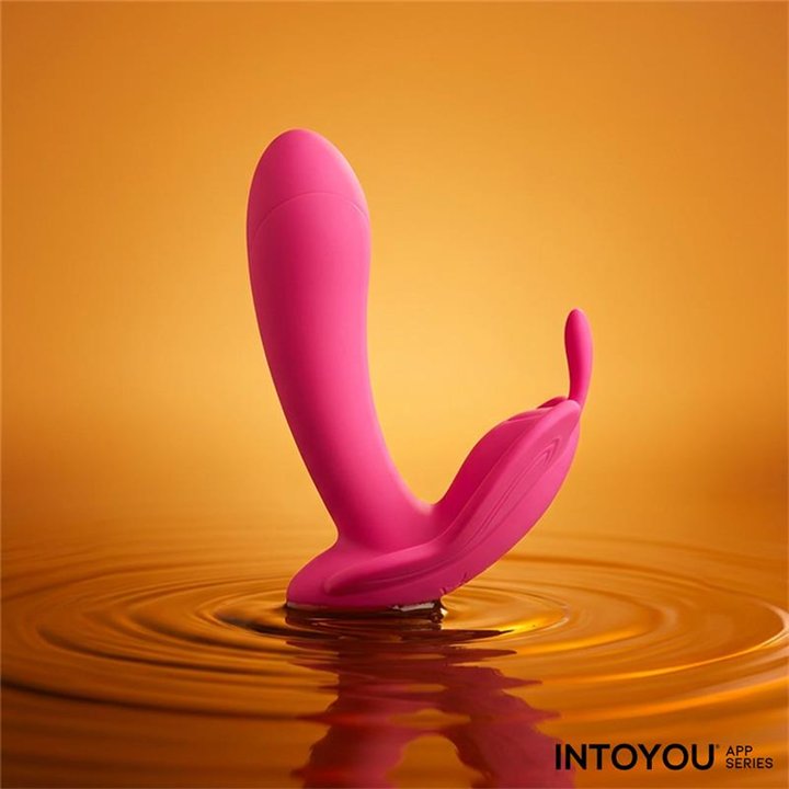 Wingy Butterfly Vibrator with App Peach Red - IN-318 - Teknashop Ltd