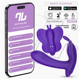 Wingy Butterfly Vibrator with App Dark Purple - IN-317 - Teknashop Ltd
