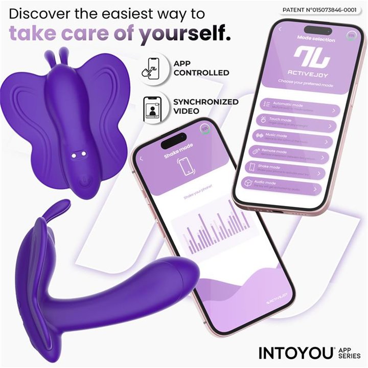 Wingy Butterfly Vibrator with App Dark Purple - IN-317 - Teknashop Ltd