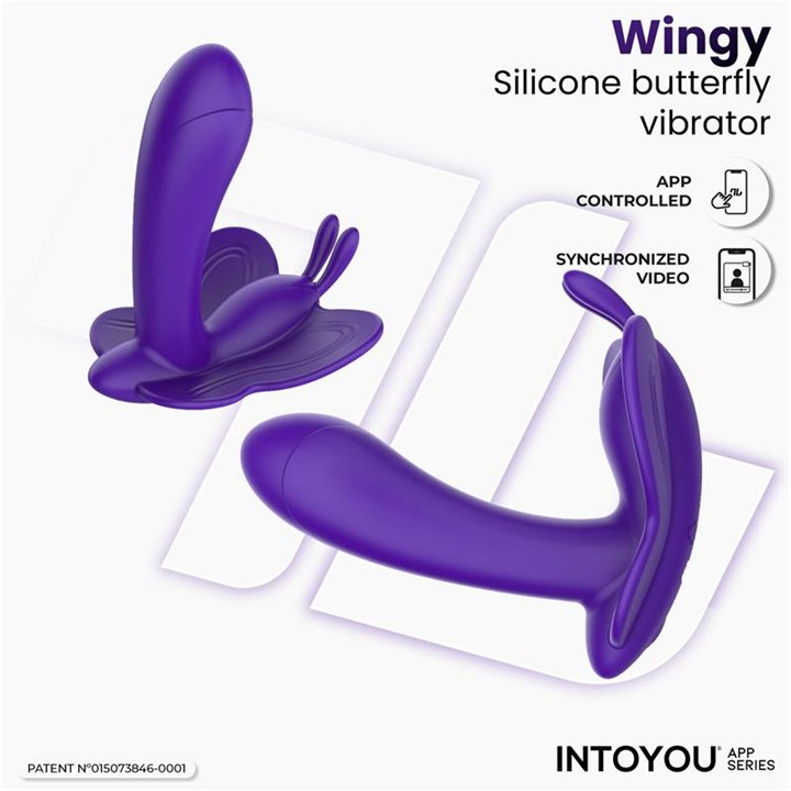 Wingy Butterfly Vibrator with App Dark Purple - IN-317 - Teknashop Ltd