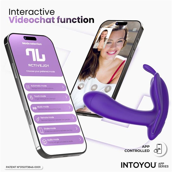 Wingy Butterfly Vibrator with App Dark Purple - IN-317 - Teknashop Ltd
