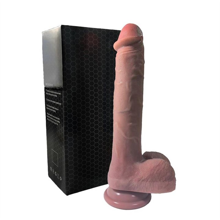 Dildo with Vibration, Thrusting and heating 28 cm - 8436626093164 - Teknashop Ltd
