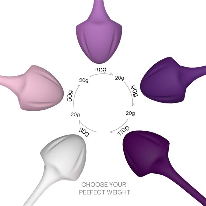 Set of 5 Kegel balls - 8436626093119 - Teknashop Ltd