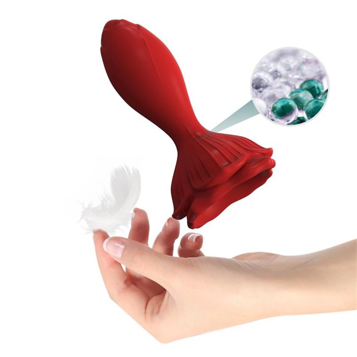 Vibrating anal plug with Rose Base - 8436626093096 - Teknashop Ltd