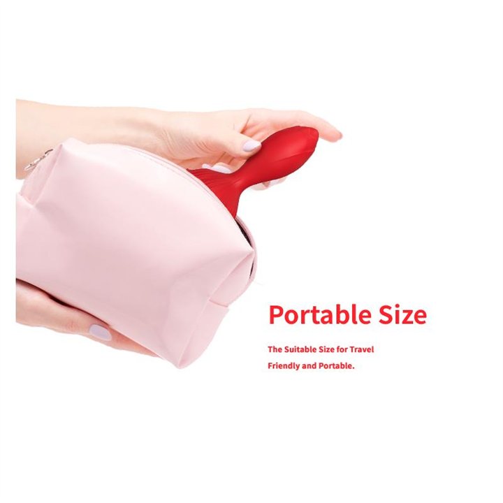 Vibrating anal plug with Rose Base - 8436626093096 - Teknashop Ltd